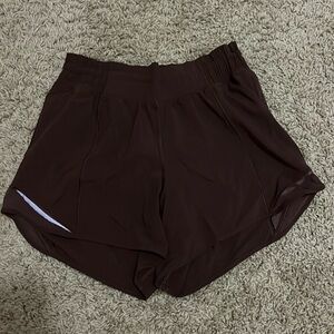 Lululemon HR shorts. Size 4 and 4 inch inseam. In great condition!